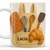 Celebrate Your Passion For Baking With Delightful Kitchen Tools - Personalized Custom Coffee Mug - COOK003_MG Celebrate Your Passion For Baking With Delightful Kitchen Tools - Personalized Custom Coffee Mug - COOK003_MG