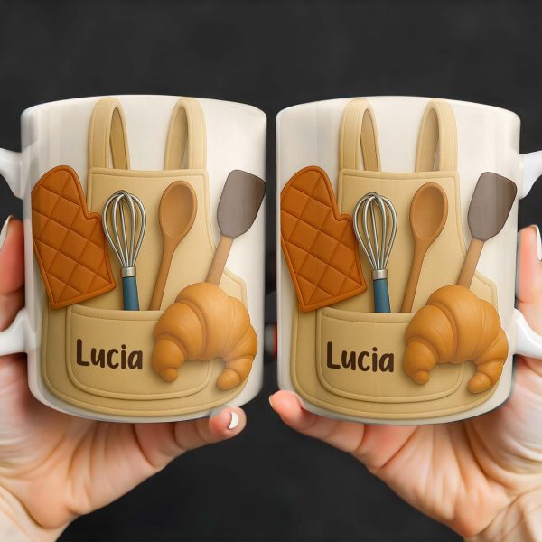 Celebrate Your Passion For Baking With Delightful Kitchen Tools - Personalized Custom Coffee Mug - COOK003_MG Celebrate Your Passion For Baking With Delightful Kitchen Tools - Personalized Custom Coffee Mug - COOK003_MG