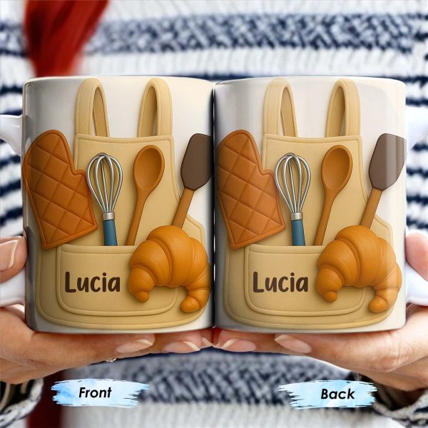 Celebrate Your Passion For Baking With Delightful Kitchen Tools - Personalized Custom Coffee Mug - COOK003_MG Celebrate Your Passion For Baking With Delightful Kitchen Tools - Personalized Custom Coffee Mug - COOK003_MG