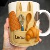Celebrate Your Passion For Baking With Delightful Kitchen Tools - Personalized Custom Coffee Mug - COOK003_MG Celebrate Your Passion For Baking With Delightful Kitchen Tools - Personalized Custom Coffee Mug - COOK003_MG
