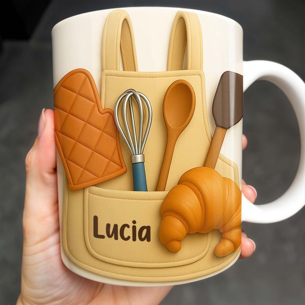 Celebrate Your Passion For Baking With Delightful Kitchen Tools - Personalized Custom Coffee Mug - COOK003_MG Celebrate Your Passion For Baking With Delightful Kitchen Tools - Personalized Custom Coffee Mug - COOK003_MG