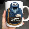 Celebrate Your Personalized Mailman, Postal Uniform and Accessories - Personalized Custom Coffee Mug - FAM329_MG