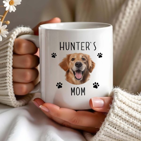 Celebrate Your Pet Love With A Charming Dog And Paws Mug - Personalized Custom Coffee Mug - PET093_MG