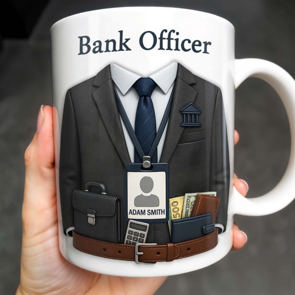 Celebrate Your Profession, Bank Officer Inspired Design - Personalized Custom Coffee Mug - OFW016_MG Celebrate Your Profession, Bank Officer Inspired Design - Personalized Custom Coffee Mug - OFW016_MG
