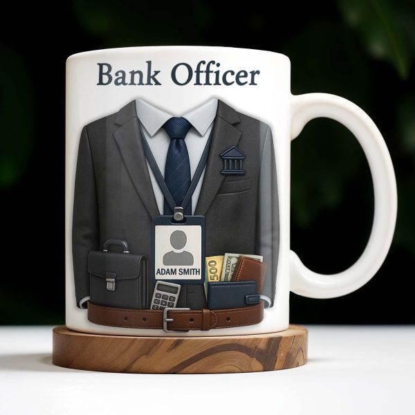 Celebrate Your Profession, Bank Officer Inspired Design - Personalized Custom Coffee Mug - OFW016_MG Celebrate Your Profession, Bank Officer Inspired Design - Personalized Custom Coffee Mug - OFW016_MG