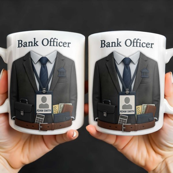 Celebrate Your Profession, Bank Officer Inspired Design - Personalized Custom Coffee Mug - OFW016_MG Celebrate Your Profession, Bank Officer Inspired Design - Personalized Custom Coffee Mug - OFW016_MG