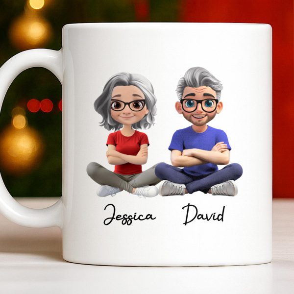 Celebrate Your Special Bond With Custom Cartoon Figures - Personalized Custom Coffee Mug - CPL1018_MG Celebrate Your Special Bond With Custom Cartoon Figures - Personalized Custom Coffee Mug - CPL1018_MG