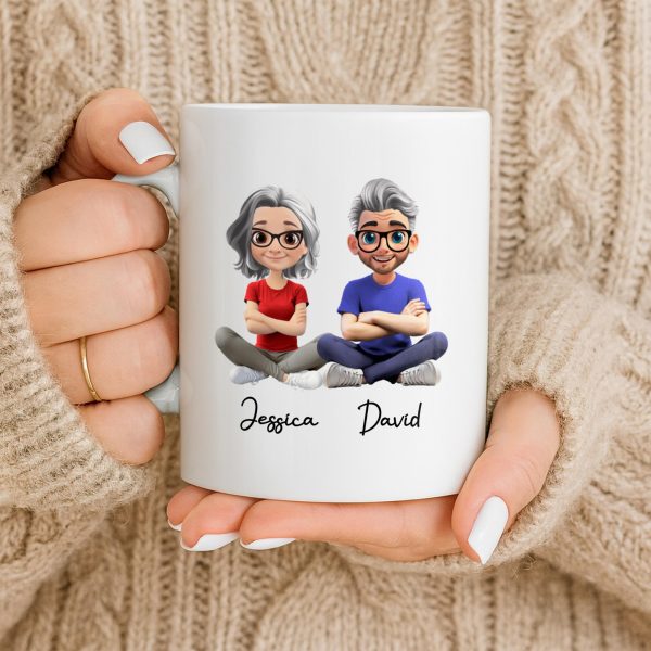 Celebrate Your Special Bond With Custom Cartoon Figures - Personalized Custom Coffee Mug - CPL1018_MG Celebrate Your Special Bond With Custom Cartoon Figures - Personalized Custom Coffee Mug - CPL1018_MG