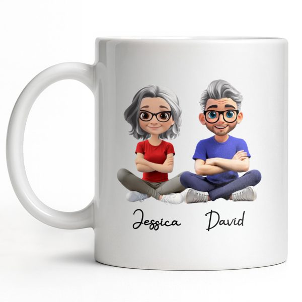Celebrate Your Special Bond With Custom Cartoon Figures - Personalized Custom Coffee Mug - CPL1018_MG Celebrate Your Special Bond With Custom Cartoon Figures - Personalized Custom Coffee Mug - CPL1018_MG