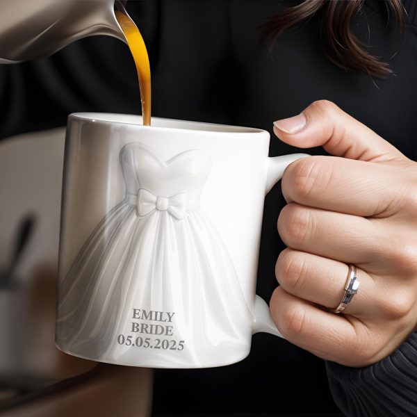 Celebrate Your Special Day With An Elegant Bride-Themed Mug - Personalized Custom Coffee Mug - CPL428_MG Celebrate Your Special Day With An Elegant Bride-Themed Mug - Personalized Custom Coffee Mug - CPL428_MG