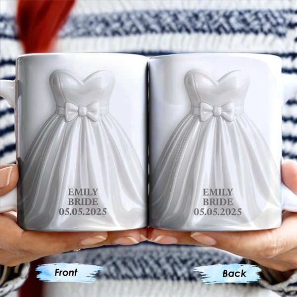 Celebrate Your Special Day With An Elegant Bride-Themed Mug - Personalized Custom Coffee Mug - CPL428_MG Celebrate Your Special Day With An Elegant Bride-Themed Mug - Personalized Custom Coffee Mug - CPL428_MG