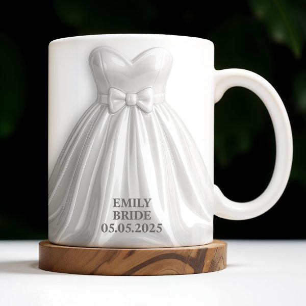Celebrate Your Special Day With An Elegant Bride-Themed Mug - Personalized Custom Coffee Mug - CPL428_MG Celebrate Your Special Day With An Elegant Bride-Themed Mug - Personalized Custom Coffee Mug - CPL428_MG