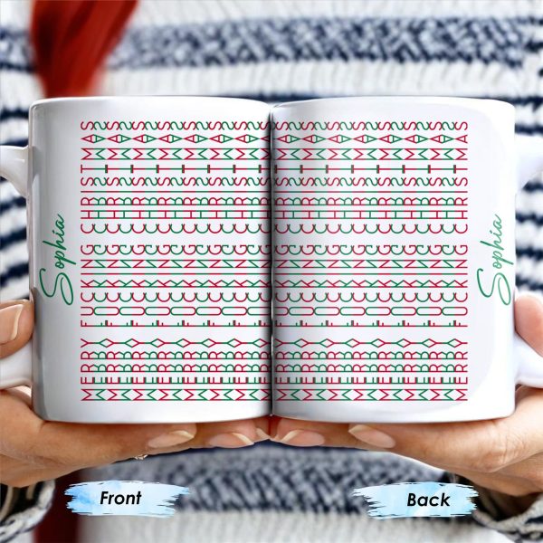 Celebrate Your Unique Style With Aztec Patterns - Personalized Custom Coffee Mug - XMAS154_MG Celebrate Your Unique Style With Aztec Patterns - Personalized Custom Coffee Mug - XMAS154_MG