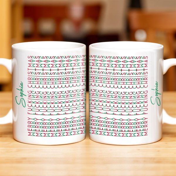Celebrate Your Unique Style With Aztec Patterns - Personalized Custom Coffee Mug - XMAS154_MG Celebrate Your Unique Style With Aztec Patterns - Personalized Custom Coffee Mug - XMAS154_MG