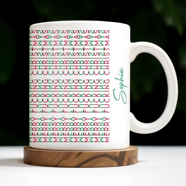 Celebrate Your Unique Style With Aztec Patterns - Personalized Custom Coffee Mug - XMAS154_MG Celebrate Your Unique Style With Aztec Patterns - Personalized Custom Coffee Mug - XMAS154_MG