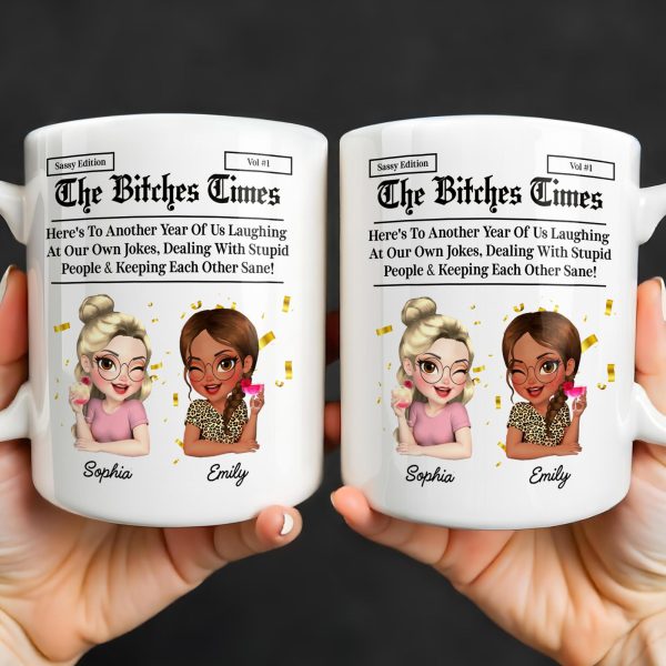 Celebrating Another Year Of Friendship And Laughter - Personalized Custom Coffee Mug - BST521_MG Celebrating Another Year Of Friendship And Laughter - Personalized Custom Coffee Mug - BST521_MG