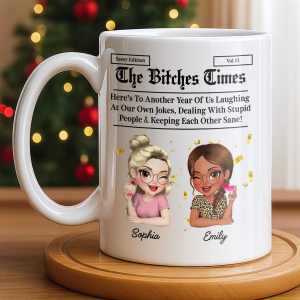 Celebrating Another Year Of Friendship And Laughter - Personalized Custom Coffee Mug - BST521_MG Celebrating Another Year Of Friendship And Laughter - Personalized Custom Coffee Mug - BST521_MG
