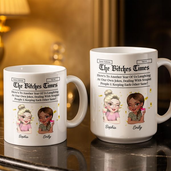 Celebrating Another Year Of Friendship And Laughter - Personalized Custom Coffee Mug - BST521_MG Celebrating Another Year Of Friendship And Laughter - Personalized Custom Coffee Mug - BST521_MG