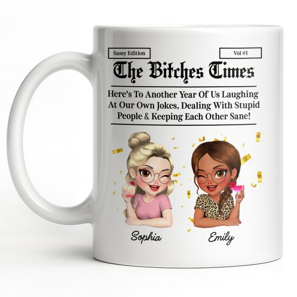 Celebrating Another Year Of Friendship And Laughter - Personalized Custom Coffee Mug - BST521_MG Celebrating Another Year Of Friendship And Laughter - Personalized Custom Coffee Mug - BST521_MG