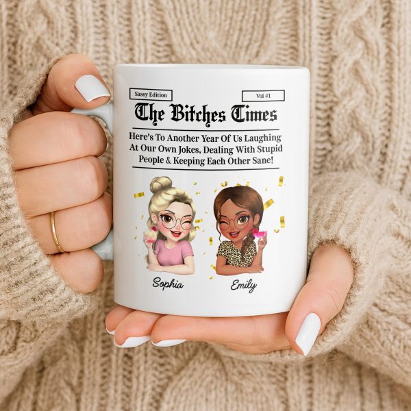 Celebrating Another Year Of Friendship And Laughter - Personalized Custom Coffee Mug - BST521_MG Celebrating Another Year Of Friendship And Laughter - Personalized Custom Coffee Mug - BST521_MG