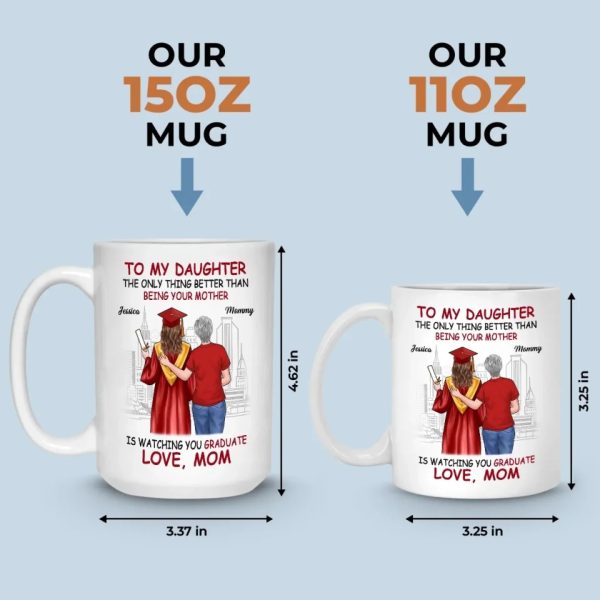 Celebrating Your Success - Family Personalized Custom Mug - Graduation Gift For Daughter Celebrating Your Success - Family Personalized Custom Mug - Graduation Gift For Daughter