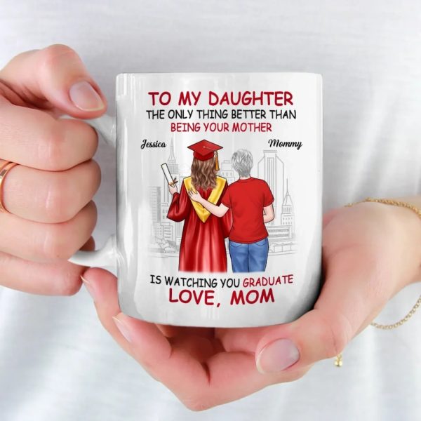 Celebrating Your Success - Family Personalized Custom Mug - Graduation Gift For Daughter Celebrating Your Success - Family Personalized Custom Mug - Graduation Gift For Daughter