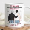 Ceramic Mug for Son from Dad, Warm Family Artwork, Keeps Hot Drinks, Creative Gift for New Dads, Birthdays or Father's Day Ceramic Mug for Son from Dad, Warm Family Artwork, Keeps Hot Drinks, Creative Gift for New Dads, Birthdays or Father's Day