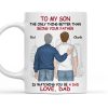 Ceramic Mug for Son from Dad, Warm Family Artwork, Keeps Hot Drinks, Creative Gift for New Dads, Birthdays or Father's Day Ceramic Mug for Son from Dad, Warm Family Artwork, Keeps Hot Drinks, Creative Gift for New Dads, Birthdays or Father's Day