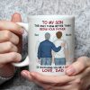 Ceramic Mug for Son from Dad, Warm Family Artwork, Keeps Hot Drinks, Creative Gift for New Dads, Birthdays or Father's Day Ceramic Mug for Son from Dad, Warm Family Artwork, Keeps Hot Drinks, Creative Gift for New Dads, Birthdays or Father's Day