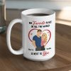 Ceramic Mug 'My Favorite Place' Couple Design, Personalized Love Gift For Couples, Sweet Daily Coffee Reminder
