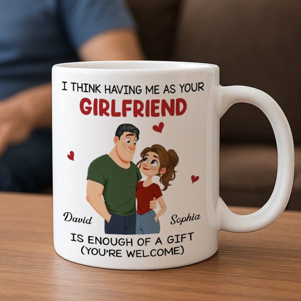 Ceramic Mug Personalized With Playful Girlfriend Quote Cute Couple Design A Unique Romantic Gift For Him Ceramic Mug Personalized With Playful Girlfriend Quote Cute Couple Design A Unique Romantic Gift For Him