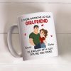 Ceramic Mug Personalized With Playful Girlfriend Quote Cute Couple Design A Unique Romantic Gift For Him Ceramic Mug Personalized With Playful Girlfriend Quote Cute Couple Design A Unique Romantic Gift For Him