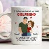 Ceramic Mug Personalized With Playful Girlfriend Quote Cute Couple Design A Unique Romantic Gift For Him Ceramic Mug Personalized With Playful Girlfriend Quote Cute Couple Design A Unique Romantic Gift For Him