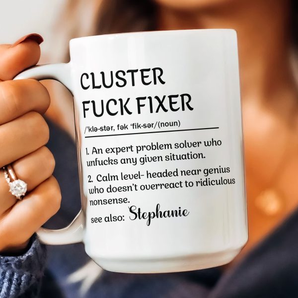 Ceramic Mug With Funny Problem Solver Quote, Personalized One Of A Kind Gift for Friends or Coworkers, Daily Coffee Humor Ceramic Mug With Funny Problem Solver Quote, Personalized One Of A Kind Gift for Friends or Coworkers, Daily Coffee Humor