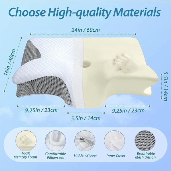 Cervical Orthopedic Memory Foam Neck Pillow Cervical Orthopedic Memory Foam Neck Pillow