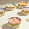 Chamomile Scented Soy Wax Candle in Flower Tin Chamomile Scented Soy Wax Candle in Flower Tin