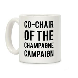 Champagne Campaign Black Coffee Mug