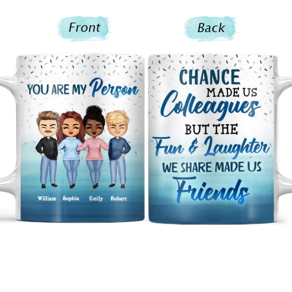 Chance Made Us Colleagues Office Worker - Personalized Custom White Edge-to-Edge Mug Chance Made Us Colleagues Office Worker - Personalized Custom White Edge-to-Edge Mug