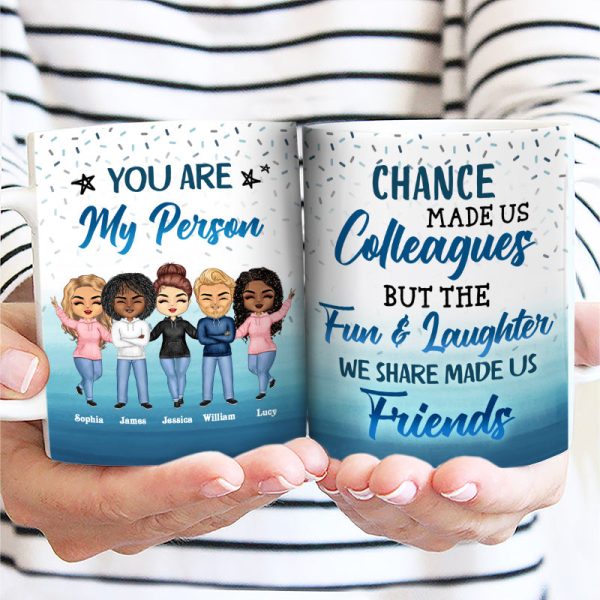 Chance Made Us Colleagues Office Worker - Personalized Custom White Edge-to-Edge Mug Chance Made Us Colleagues Office Worker - Personalized Custom White Edge-to-Edge Mug