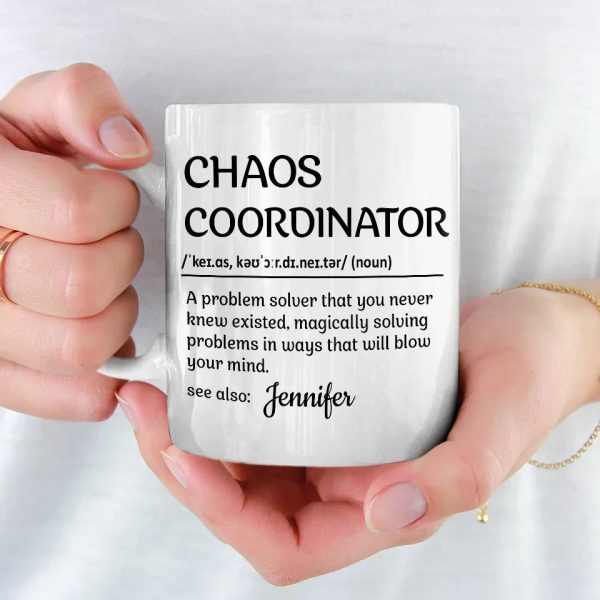 Chaos Coordinator - Coworker Personalized Custom Mug - Gift For Coworkers, Work Friends, Colleagues