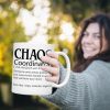 Chaos Coordinator Coffee Mug, Funny Appreciation Gift for Boss Manager Teacher Nurse Mom, Birthday Christmas Gift