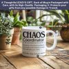 Chaos Coordinator Coffee Mug, Funny Appreciation Gift for Boss Manager Teacher Nurse Mom, Birthday Christmas Gift