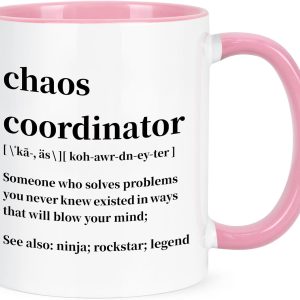 Chaos Coordinator Coffee Mug Funny Gift for Boss Teacher Coworker