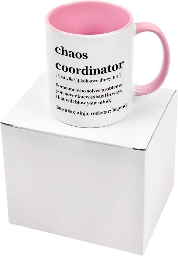 Chaos Coordinator Coffee Mug Funny Gift for Boss Teacher Coworker