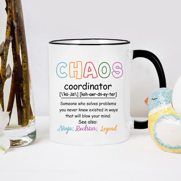 Chaos Coordinator Coffee Mug, Funny Office Gift for Boss Coworker Manager, Birthday Christmas Appreciation Gift Chaos Coordinator Coffee Mug, Funny Office Gift for Boss Coworker Manager, Birthday Christmas Appreciation Gift