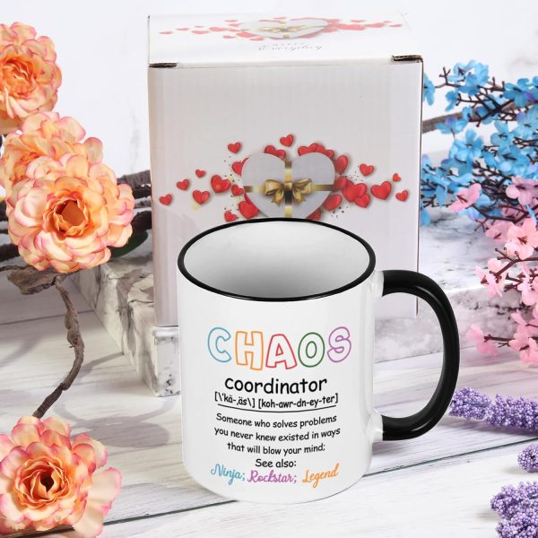 Chaos Coordinator Coffee Mug, Funny Office Gift for Boss Coworker Manager, Birthday Christmas Appreciation Gift Chaos Coordinator Coffee Mug, Funny Office Gift for Boss Coworker Manager, Birthday Christmas Appreciation Gift