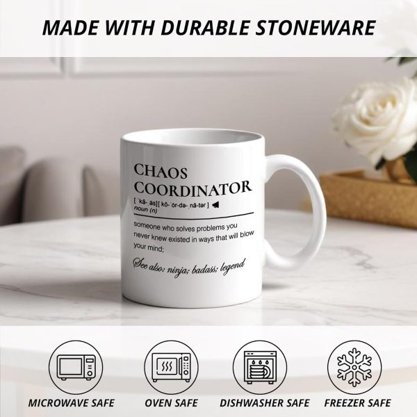 Chaos Coordinator Coffee Mug, Funny Office Gift for Boss Manager Coworker, Birthday Christmas Appreciation Gift Chaos Coordinator Coffee Mug, Funny Office Gift for Boss Manager Coworker, Birthday Christmas Appreciation Gift