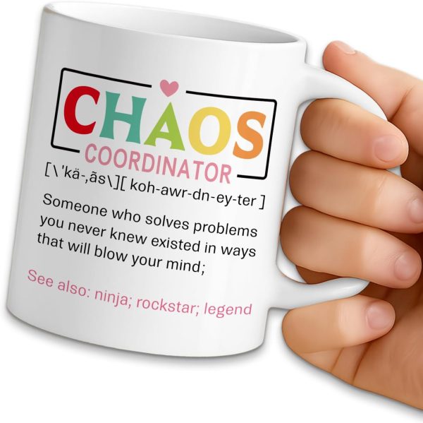 Chaos Coordinator Definition Coffee Mug, Funny Office Gift for Boss Manager Teacher Mom, Birthday Christmas Appreciation Gift Chaos Coordinator Definition Coffee Mug, Funny Office Gift for Boss Manager Teacher Mom, Birthday Christmas Appreciation Gift