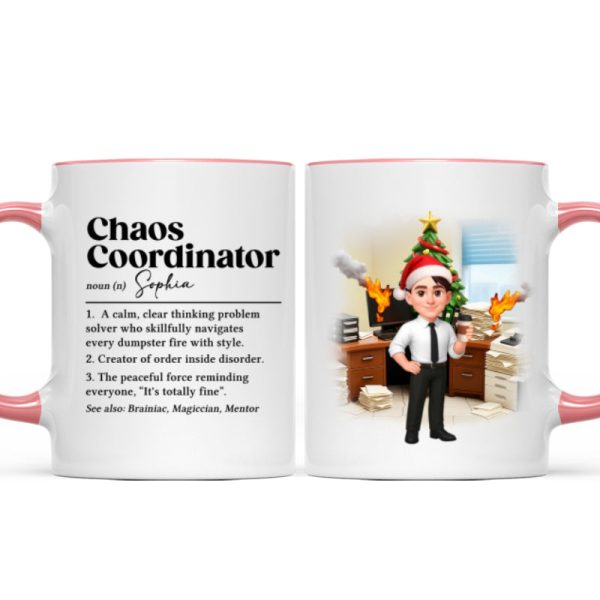 Chaos Coordinator Definition Office Humor - Personalized Mug - Christmas Gift for Coworkers, Husband, Wife, Daughter, Son, Friends Chaos Coordinator Definition Office Humor - Personalized Mug - Christmas Gift for Coworkers, Husband, Wife, Daughter, Son, Friends