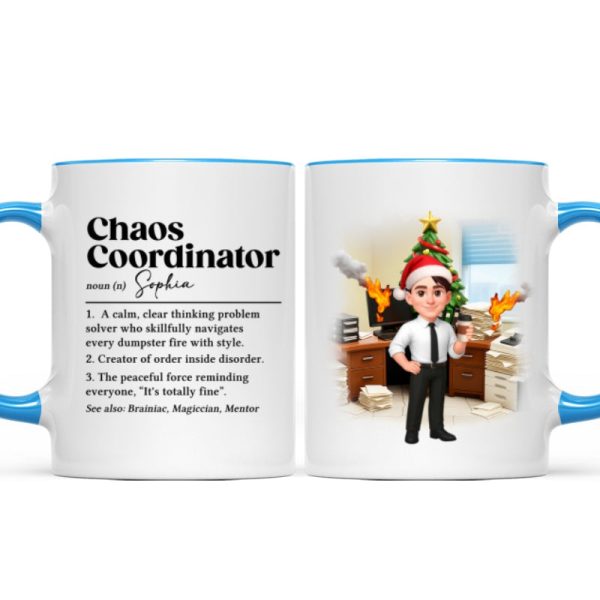 Chaos Coordinator Definition Office Humor - Personalized Mug - Christmas Gift for Coworkers, Husband, Wife, Daughter, Son, Friends Chaos Coordinator Definition Office Humor - Personalized Mug - Christmas Gift for Coworkers, Husband, Wife, Daughter, Son, Friends